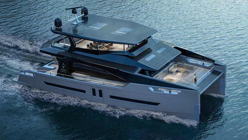 a boat on the water aboard OCEAN ECO 90/02 Yacht for Sale