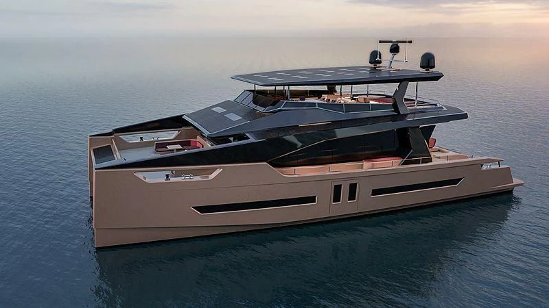 a boat on the water aboard OCEAN ECO 90/02 Yacht for Sale