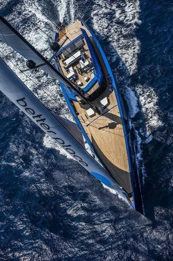 a satellite in space aboard BETTER PLACE Yacht for Sale