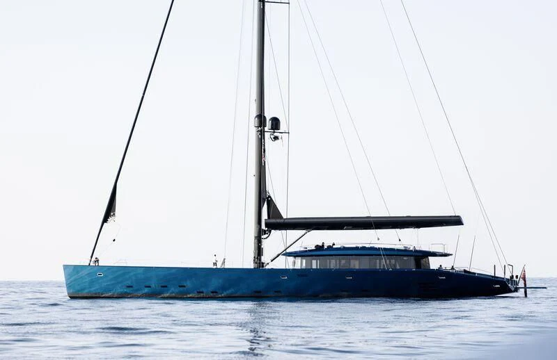 a boat on the water aboard BETTER PLACE Yacht for Sale