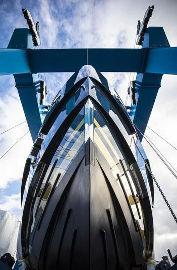 a large metal structure with a cross on top aboard FIFTH SEASON Yacht for Sale