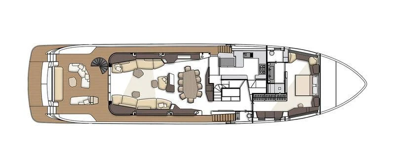 diagram aboard FIFTH SEASON Yacht for Sale