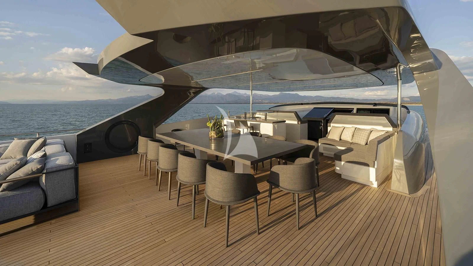 a boat on the water aboard FOUR JOYS Yacht for Sale