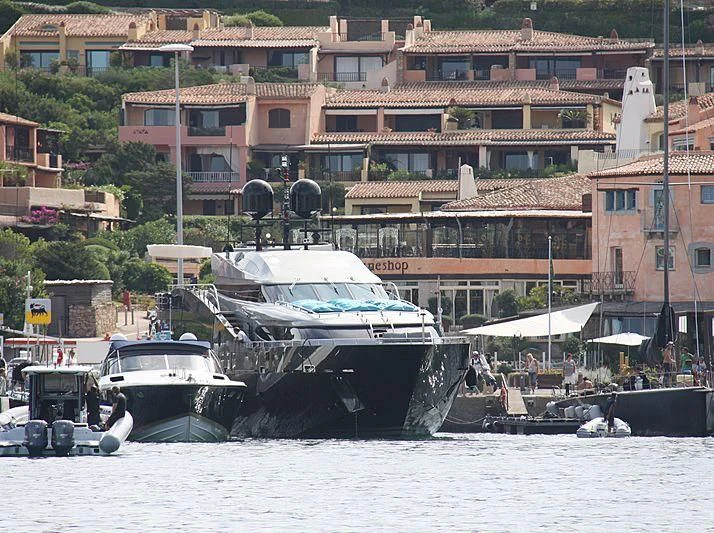 boats in the water aboard BABYLON Yacht for Sale