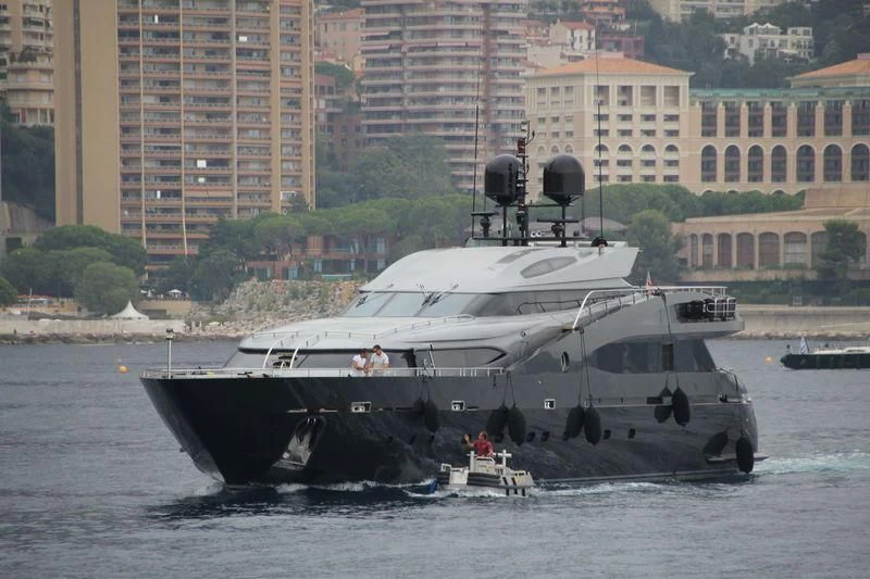 a boat on the water aboard BABYLON Yacht for Sale