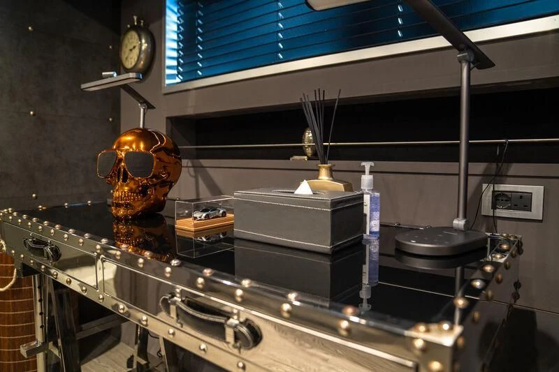 a machine with a large metal object on top aboard BABYLON Yacht for Sale