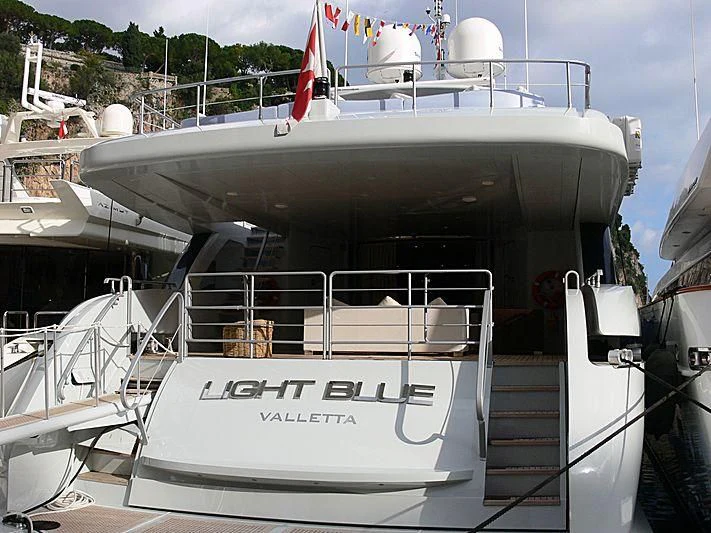 a boat with a deck aboard BABYLON Yacht for Sale