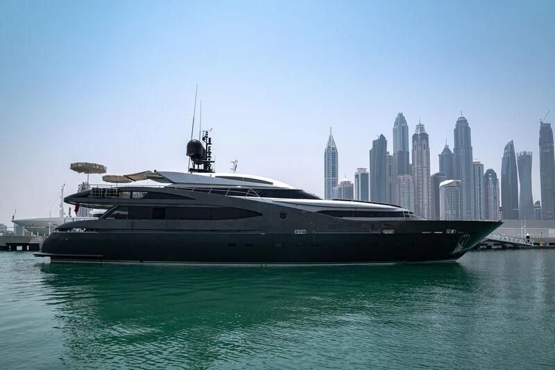 a boat on the water aboard BABYLON Yacht for Sale