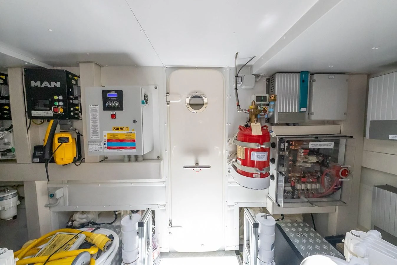a room with equipment and equipment aboard BABY PEARL Yacht for Sale