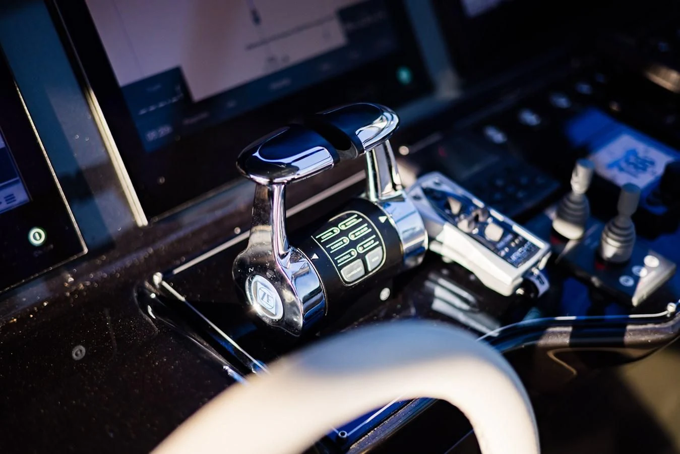 a close-up of a machine aboard BABY PEARL Yacht for Sale