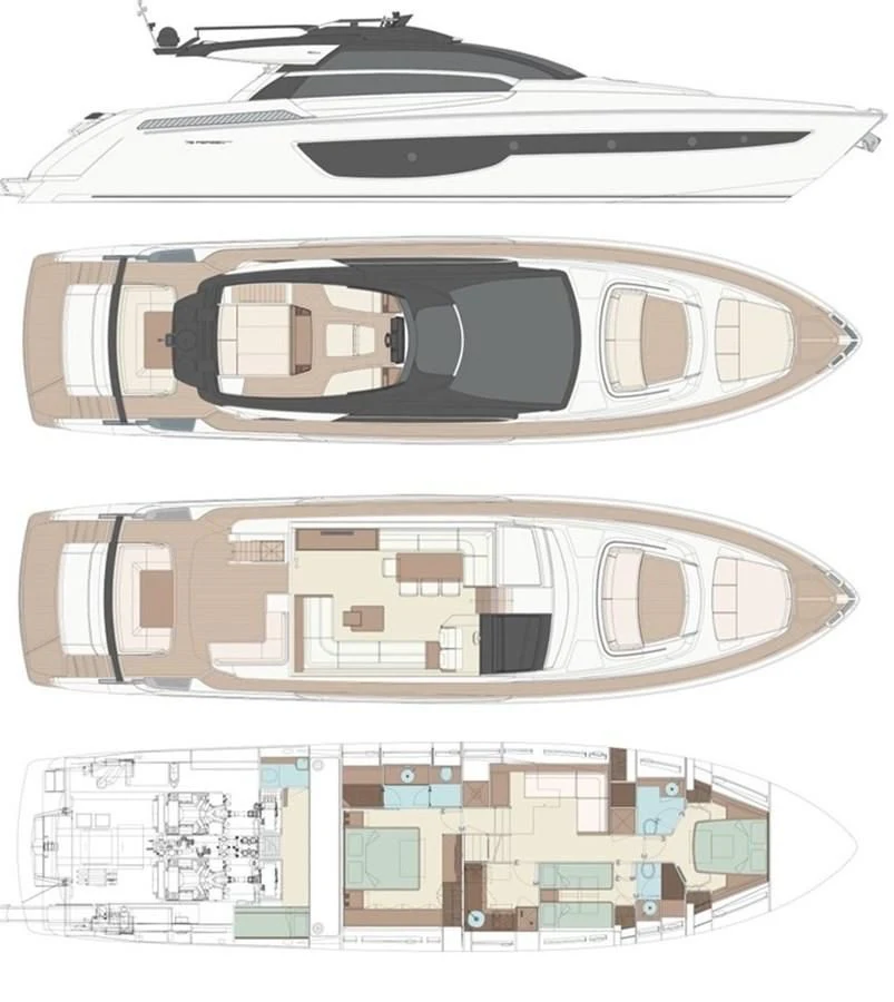 diagram aboard BABY PEARL Yacht for Sale