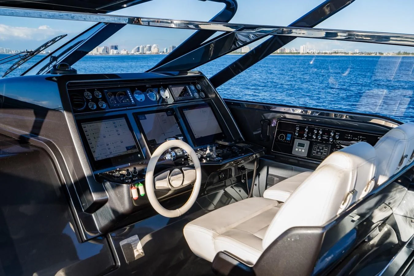 inside of a cockpit aboard BABY PEARL Yacht for Sale