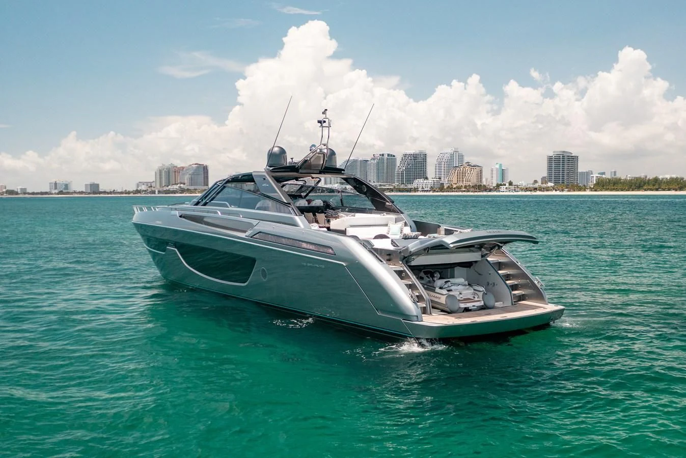 a boat in the water aboard BABY PEARL Yacht for Sale