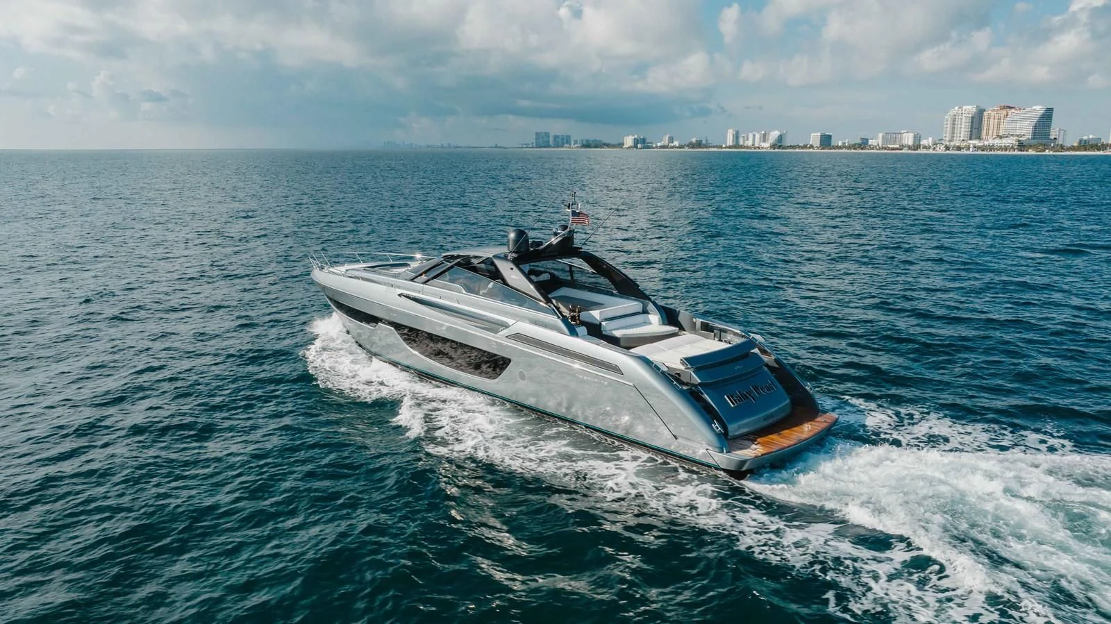 a boat on the water aboard BABY PEARL Yacht for Sale