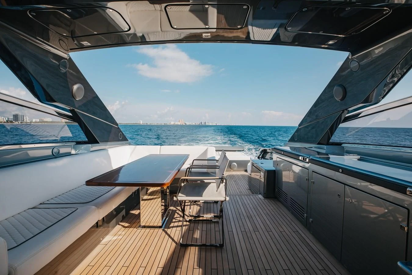 a deck of a boat aboard BABY PEARL Yacht for Sale