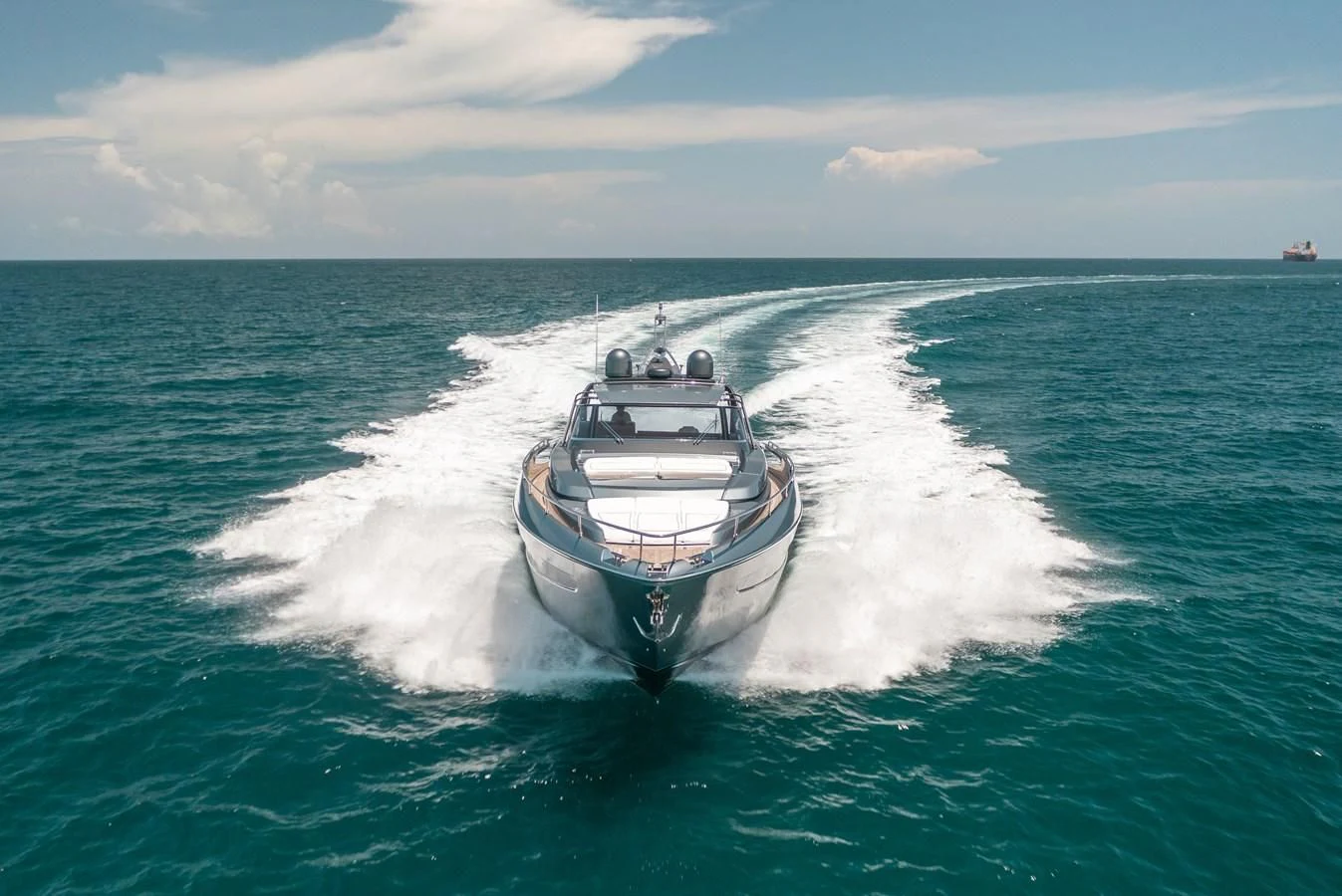 a boat on the water aboard BABY PEARL Yacht for Sale