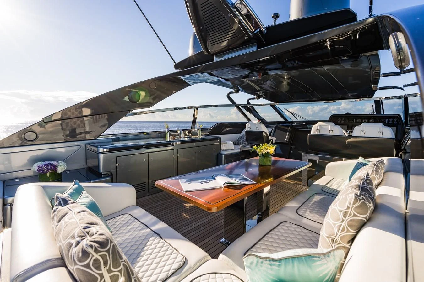 inside of a yacht aboard BABY PEARL Yacht for Sale