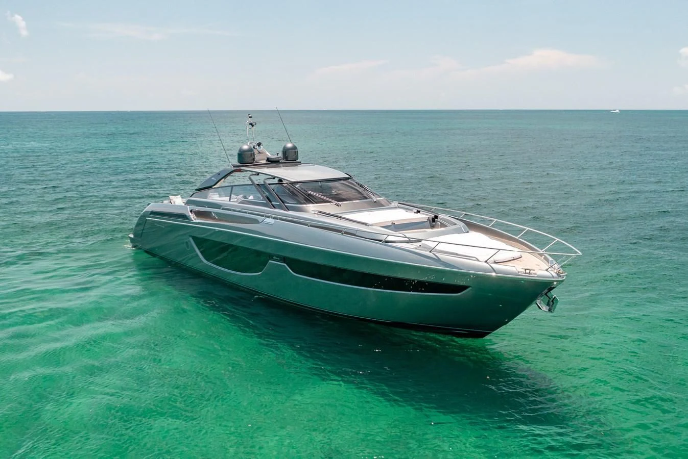 a boat in the ocean aboard BABY PEARL Yacht for Sale