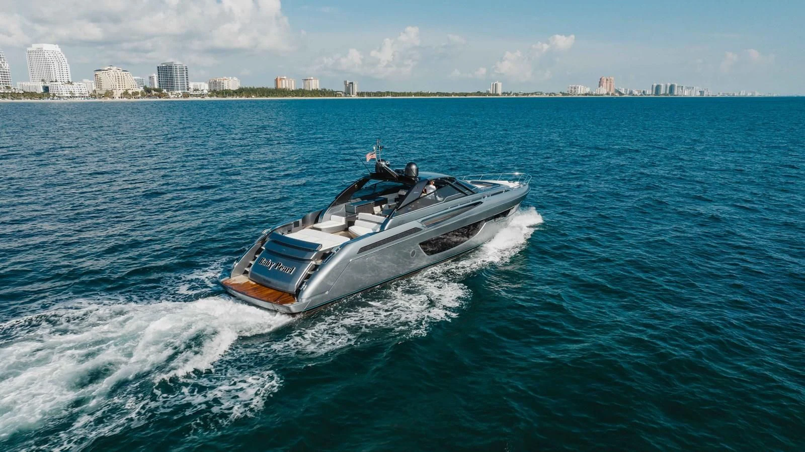 a boat on the water aboard BABY PEARL Yacht for Sale