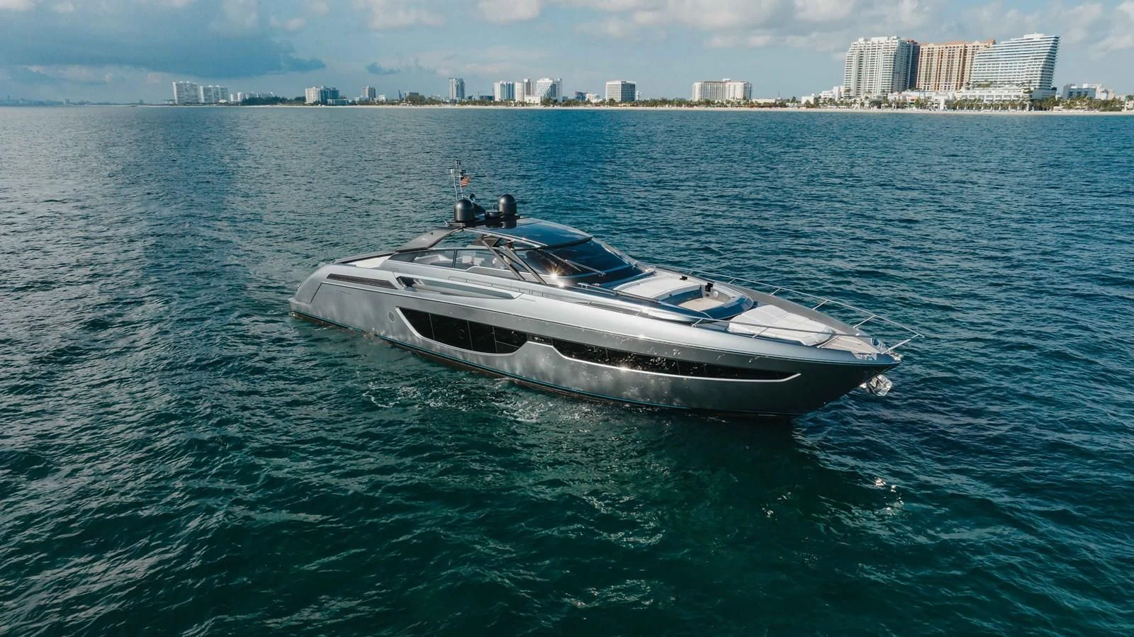 a boat in the water aboard BABY PEARL Yacht for Sale