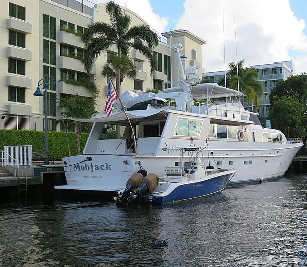 a boat on the water aboard HONOR AND VALOR Yacht for Sale