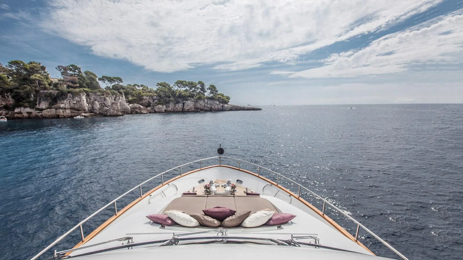 a boat on the water aboard SOLAL Yacht for Sale