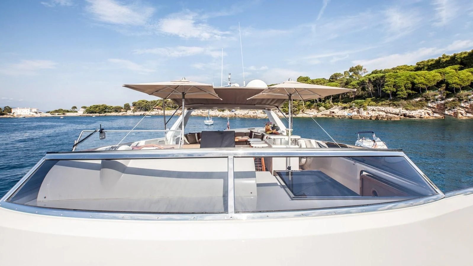 a boat on the water aboard SOLAL Yacht for Sale