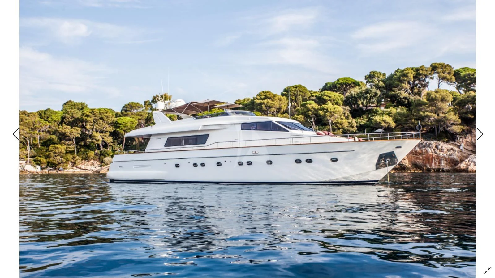 a boat in the water aboard SOLAL Yacht for Sale