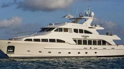 a large white yacht aboard CAMARINA ROYALE Yacht for Sale