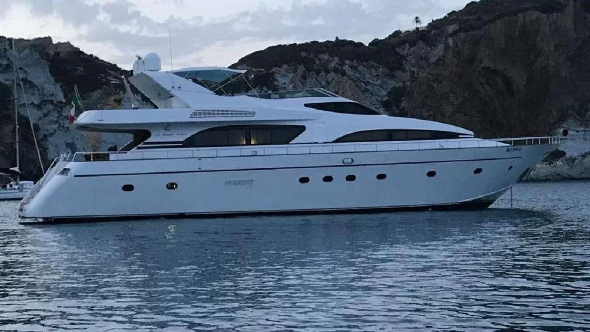 a white yacht in the water aboard BALU 3 Yacht for Sale