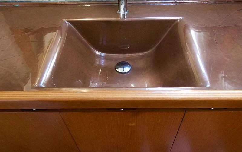 a sink with a faucet aboard MAGIC BLUE Yacht for Sale