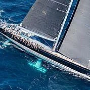 a high angle view of a bridge aboard MAGIC BLUE Yacht for Sale