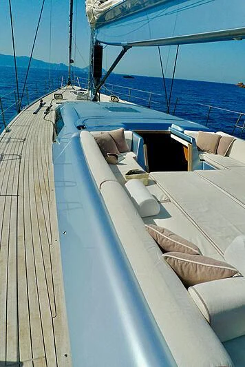 a boat on the water aboard MAGIC BLUE Yacht for Sale