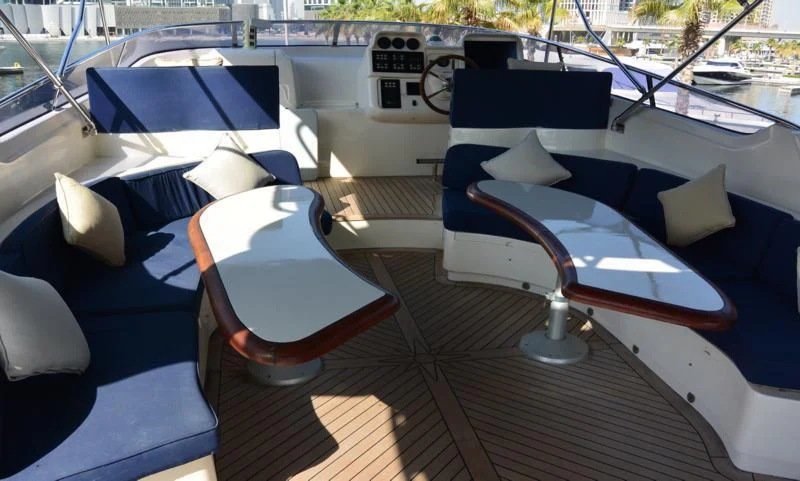 a deck of a boat aboard SERDAL Yacht for Sale