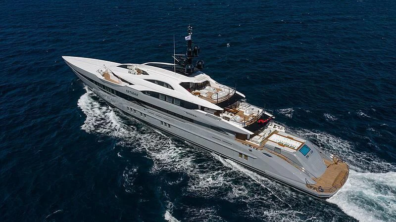 a ship in the water aboard TATIANA Yacht for Sale