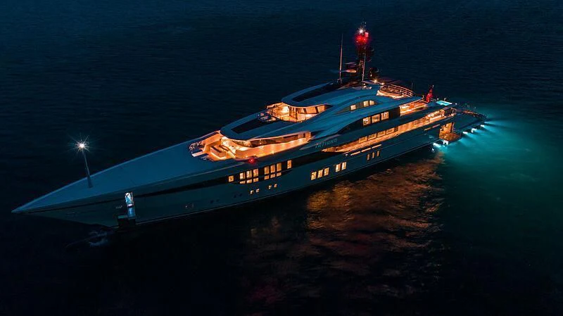 a boat on the water aboard TATIANA Yacht for Sale