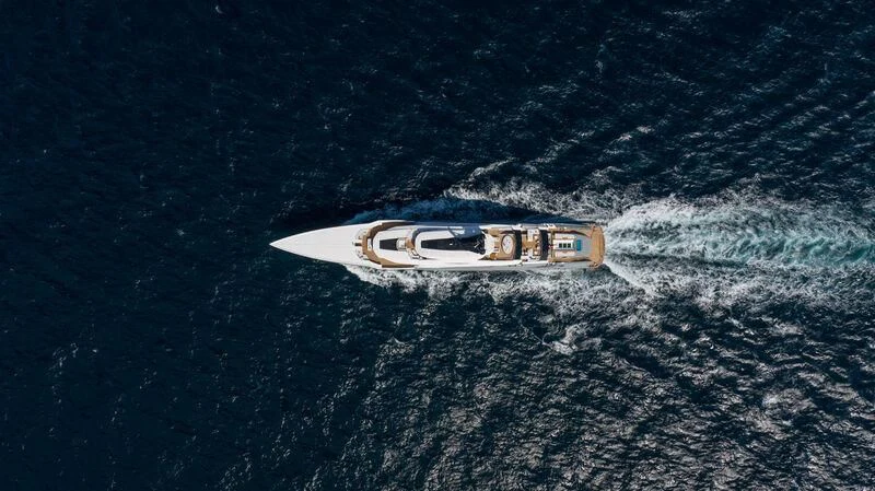 a space ship in the ocean aboard TATIANA Yacht for Sale