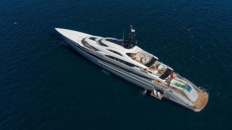 a boat in the water aboard TATIANA Yacht for Sale