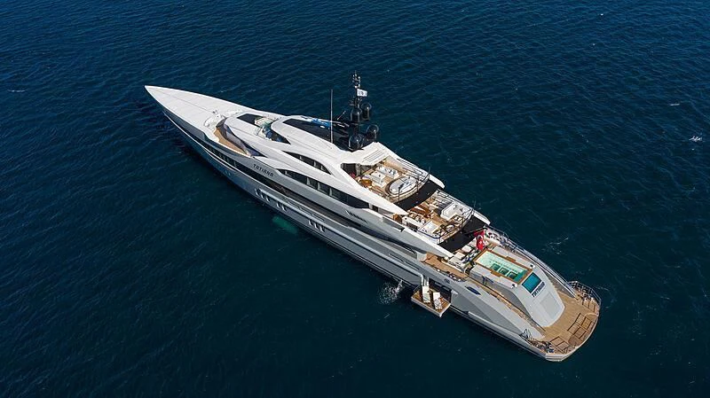 a boat in the water aboard TATIANA Yacht for Sale