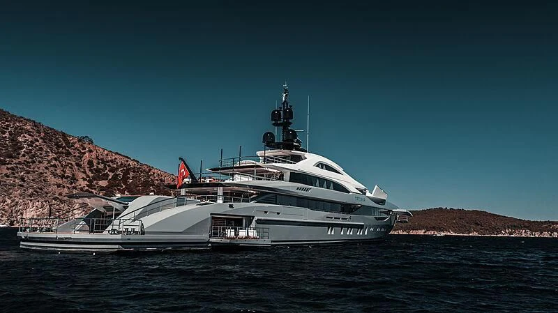 a boat on the water aboard TATIANA Yacht for Sale