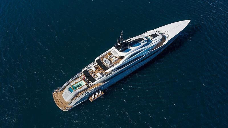 a ship in the water aboard TATIANA Yacht for Sale