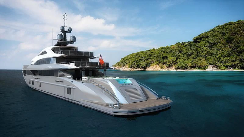 a boat in the water aboard TATIANA Yacht for Sale