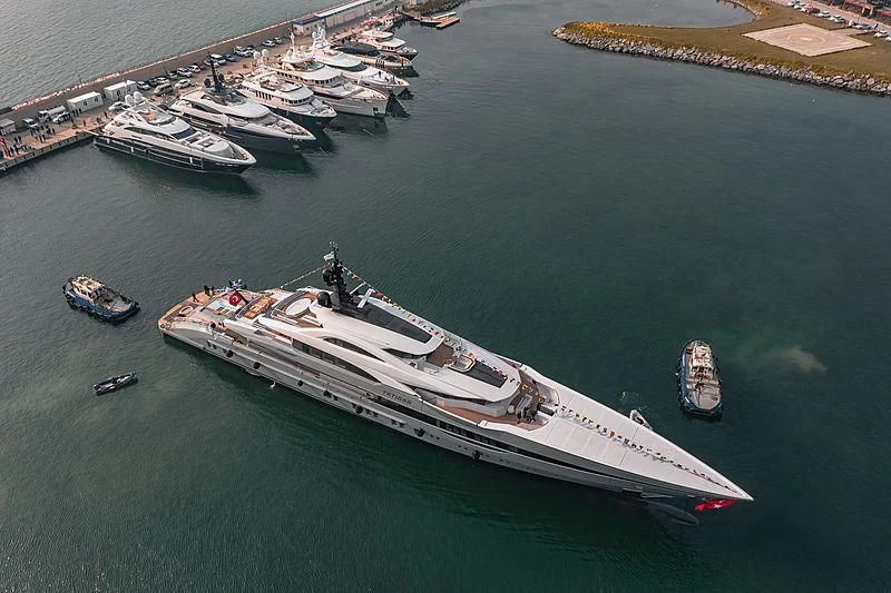 a group of boats in the water aboard TATIANA Yacht for Sale