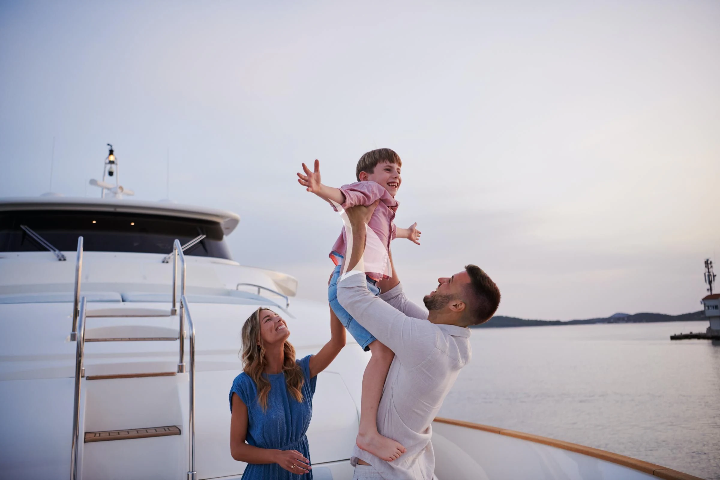 a man and woman on a boat aboard FRIEND'S BOAT Yacht for Charter
