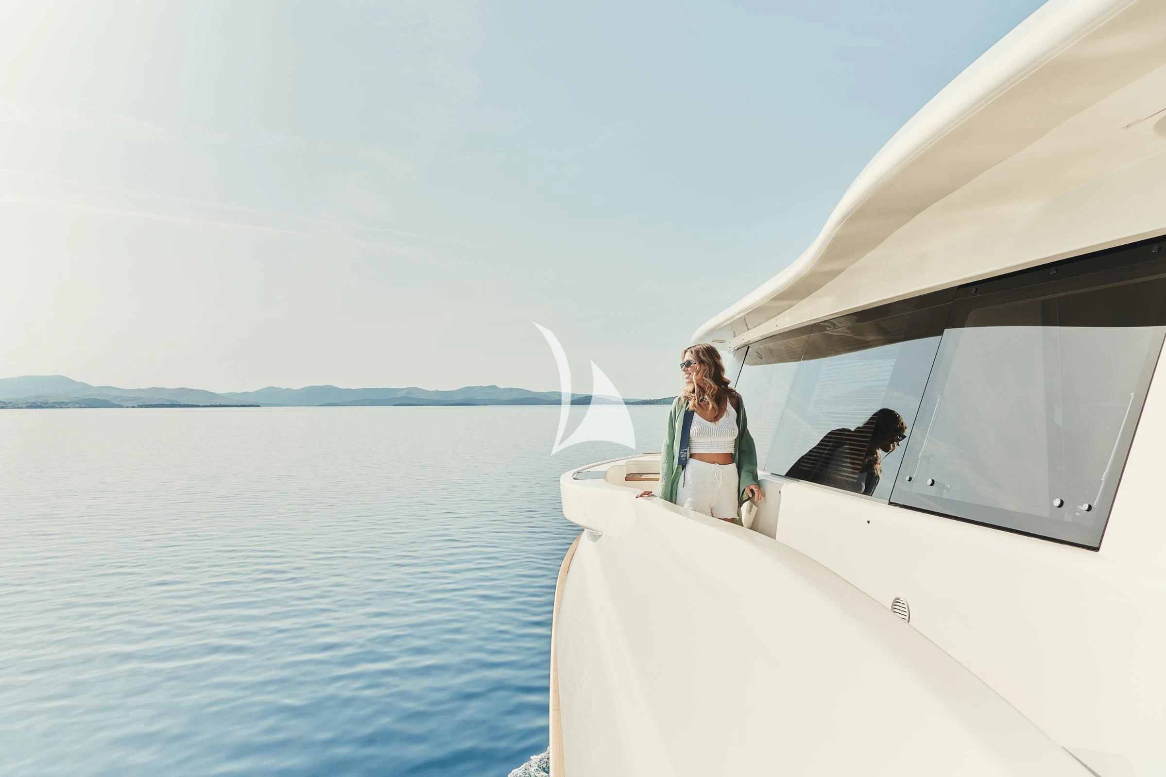 a couple of people on a boat aboard FRIEND'S BOAT Yacht for Charter