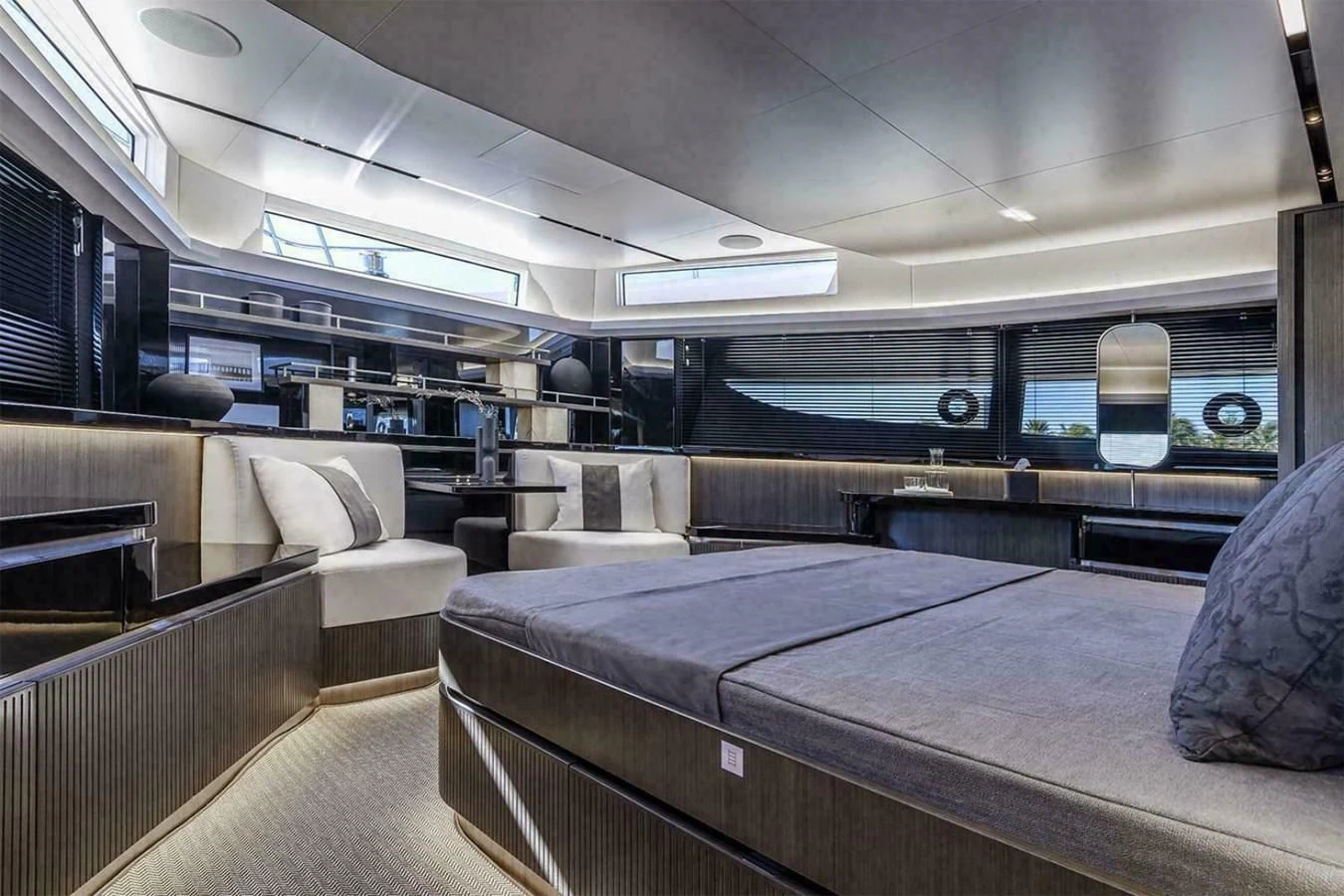 inside of a vehicle aboard KNEAD IT Yacht for Sale