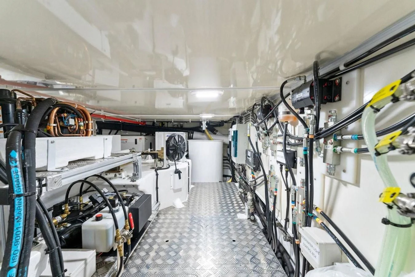 a room with machinery aboard KNEAD IT Yacht for Sale