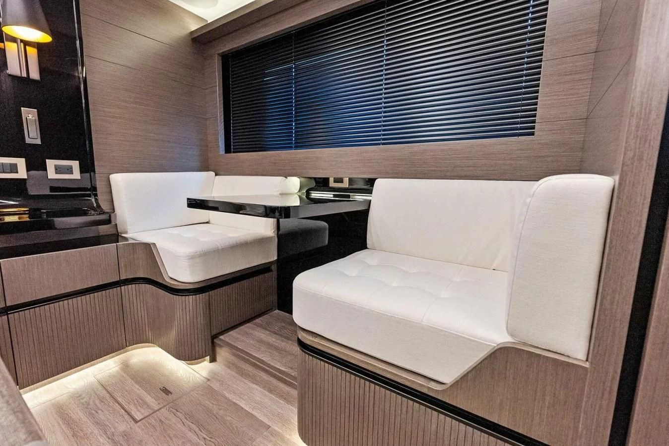a room with a couch and a table aboard KNEAD IT Yacht for Sale