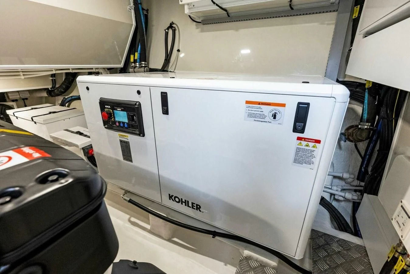 a machine with a screen aboard KNEAD IT Yacht for Sale
