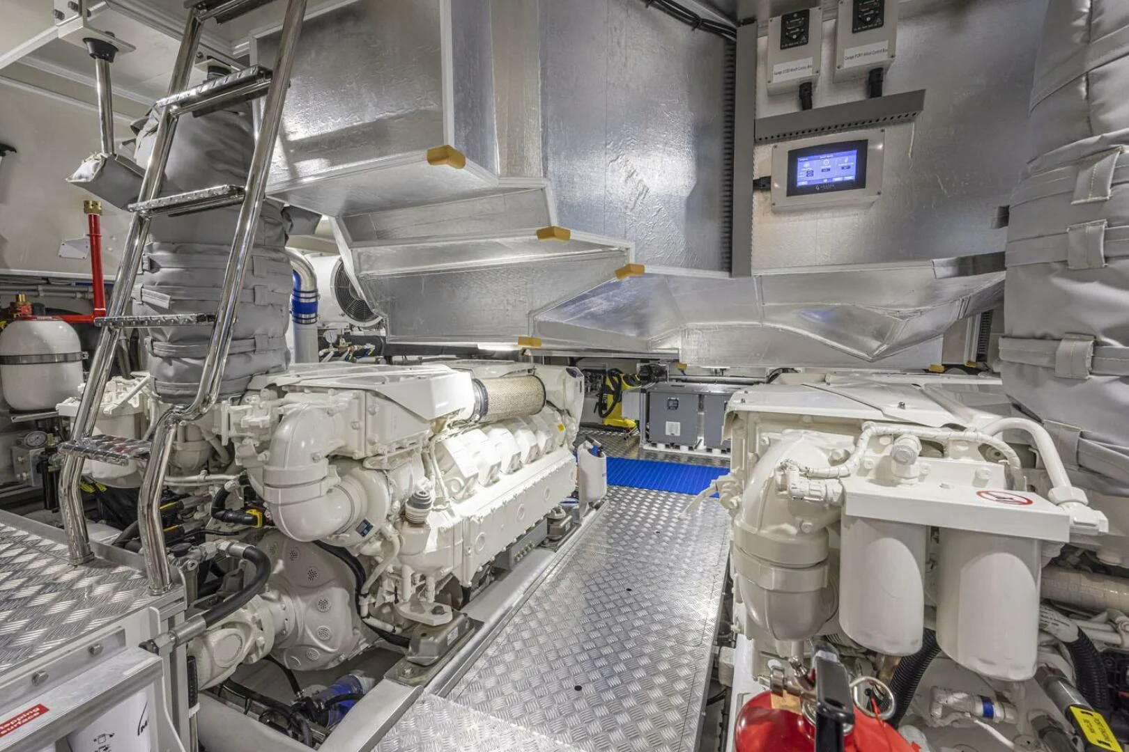 a room with machinery aboard KNEAD IT Yacht for Sale